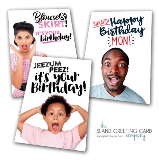 Cheeky Jamaican Birthday Greeting Cards