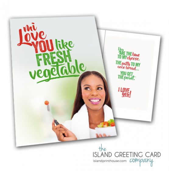 Jamaican Fresh Vegetable Love Greeting Card