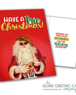 Irie Jamaican Christmas Greeting Card