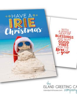 Irie Jamaican Christmas Sand Snowman