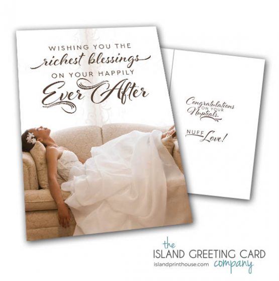 Jamaican Wedding Congratulations Card